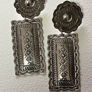“Host Pick”Native American H. Joe signed Sterling Earrings